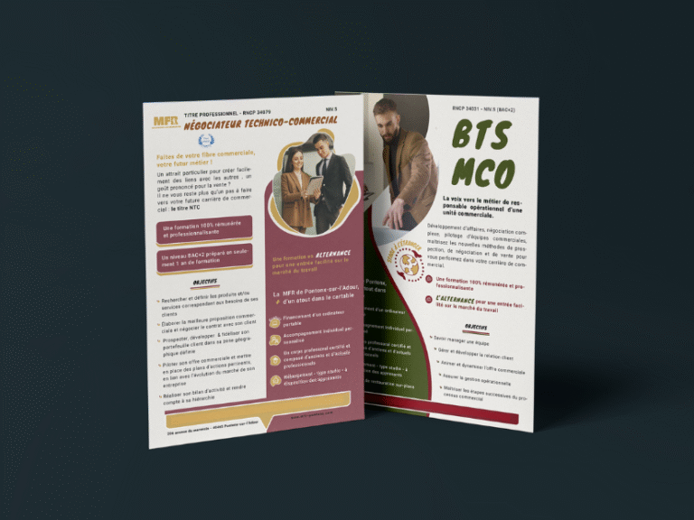 Brochures réalisées par Kreom Studio - agence de communication à dax